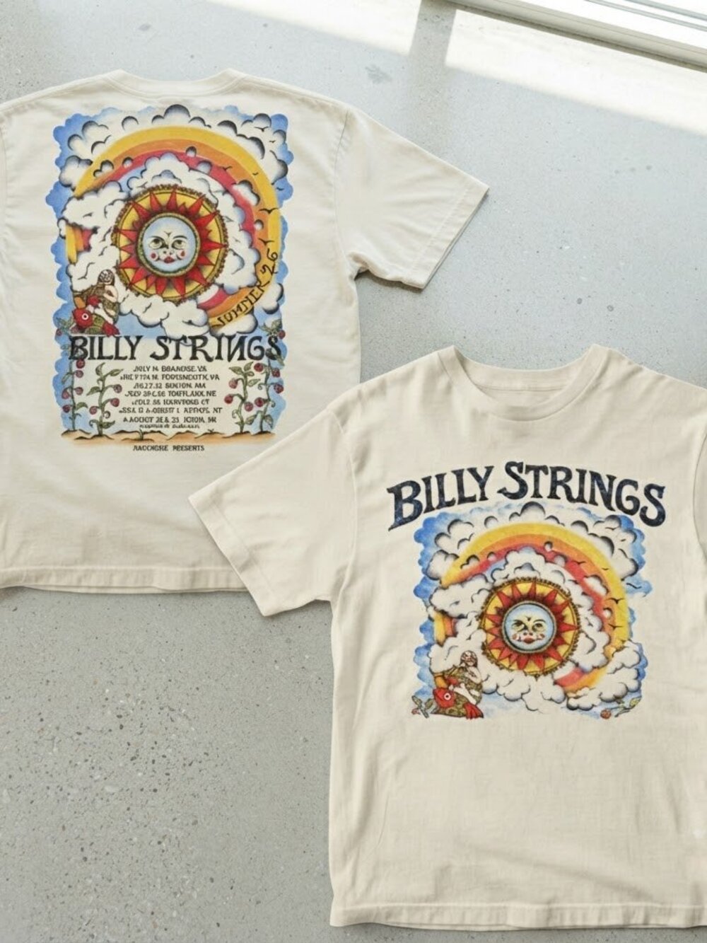 Billy Strings Inspired Summer Fan Tour 2026 Sun Graphic Unisex T-Shirt